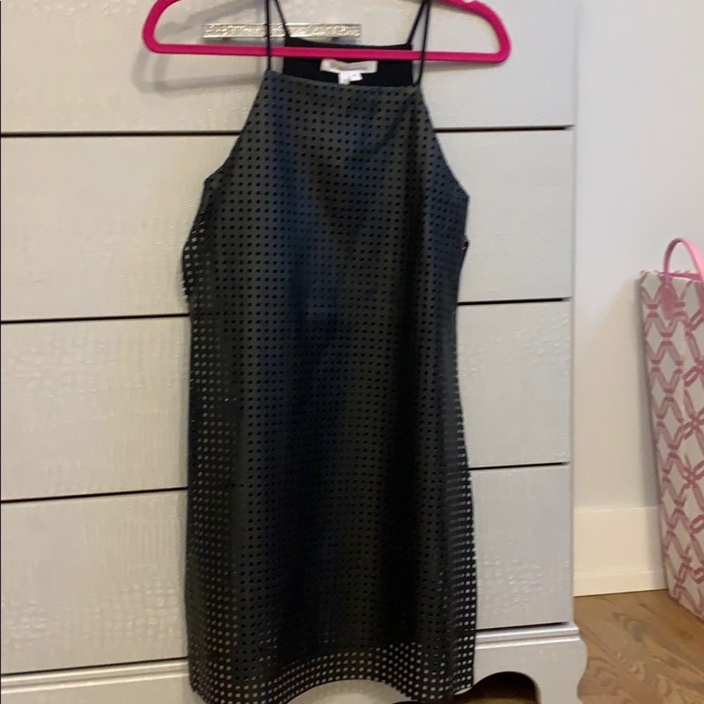 BCBG leather top